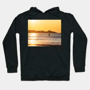 Long Sands Beach Long Beach York Maine Paddling by the Nubble Lighthouse Hoodie